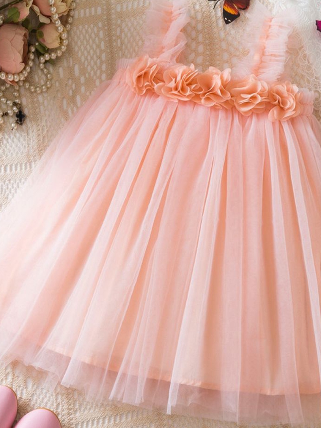 

LULU & SKY Peplum Dress, Pink
