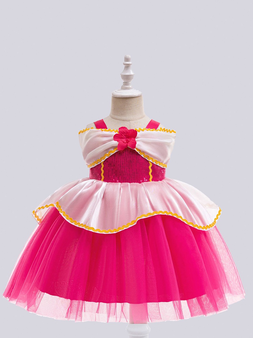 

LULU & SKY Fit & Flare Dress, Pink