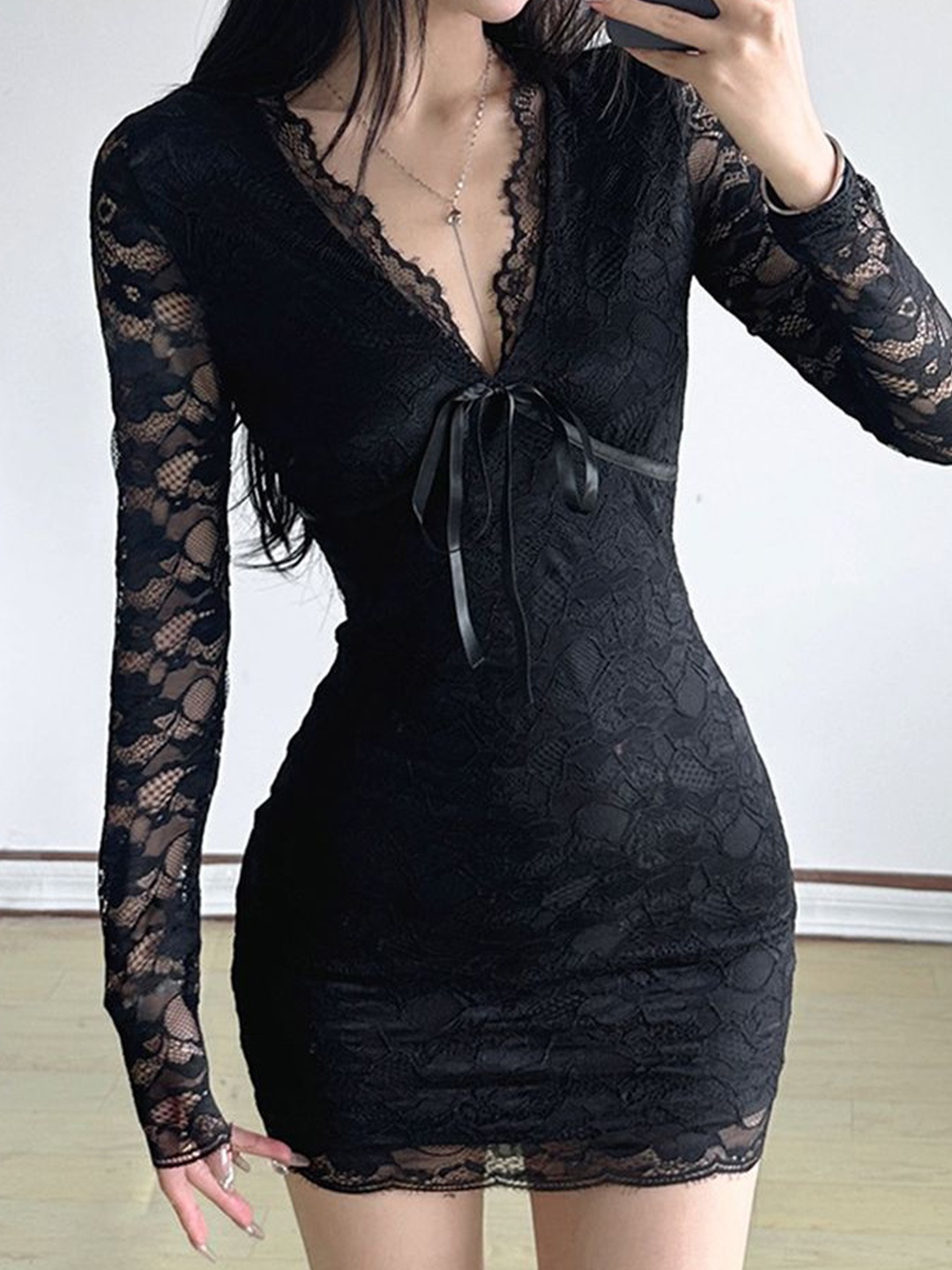 

LULU & SKY Bodycon Dress, Black