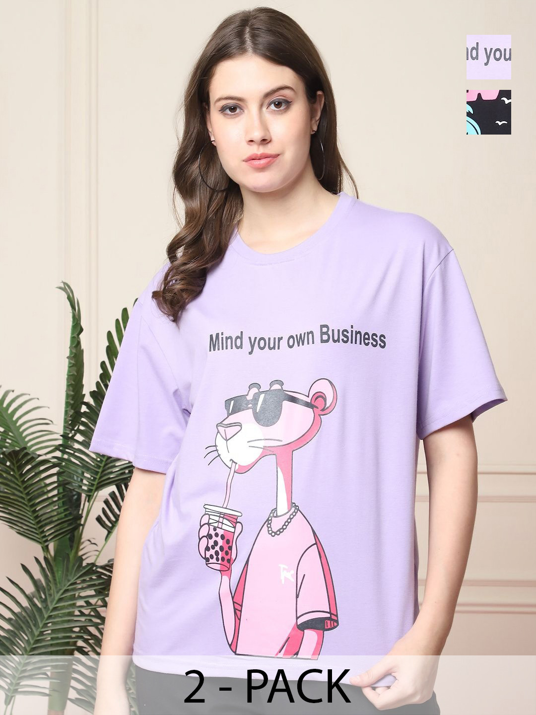 

Dreambe Women Printed T-shirt, Multi