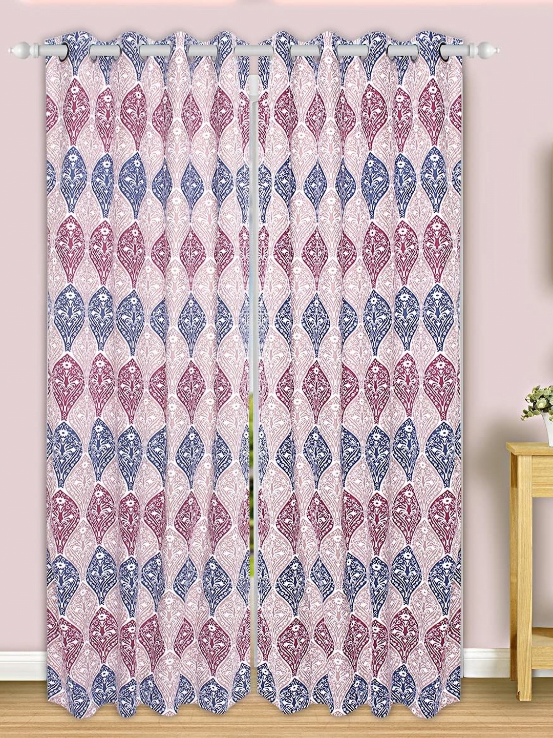 

Dekor World Multicoloured Set of 2 Door Curtain, Multi