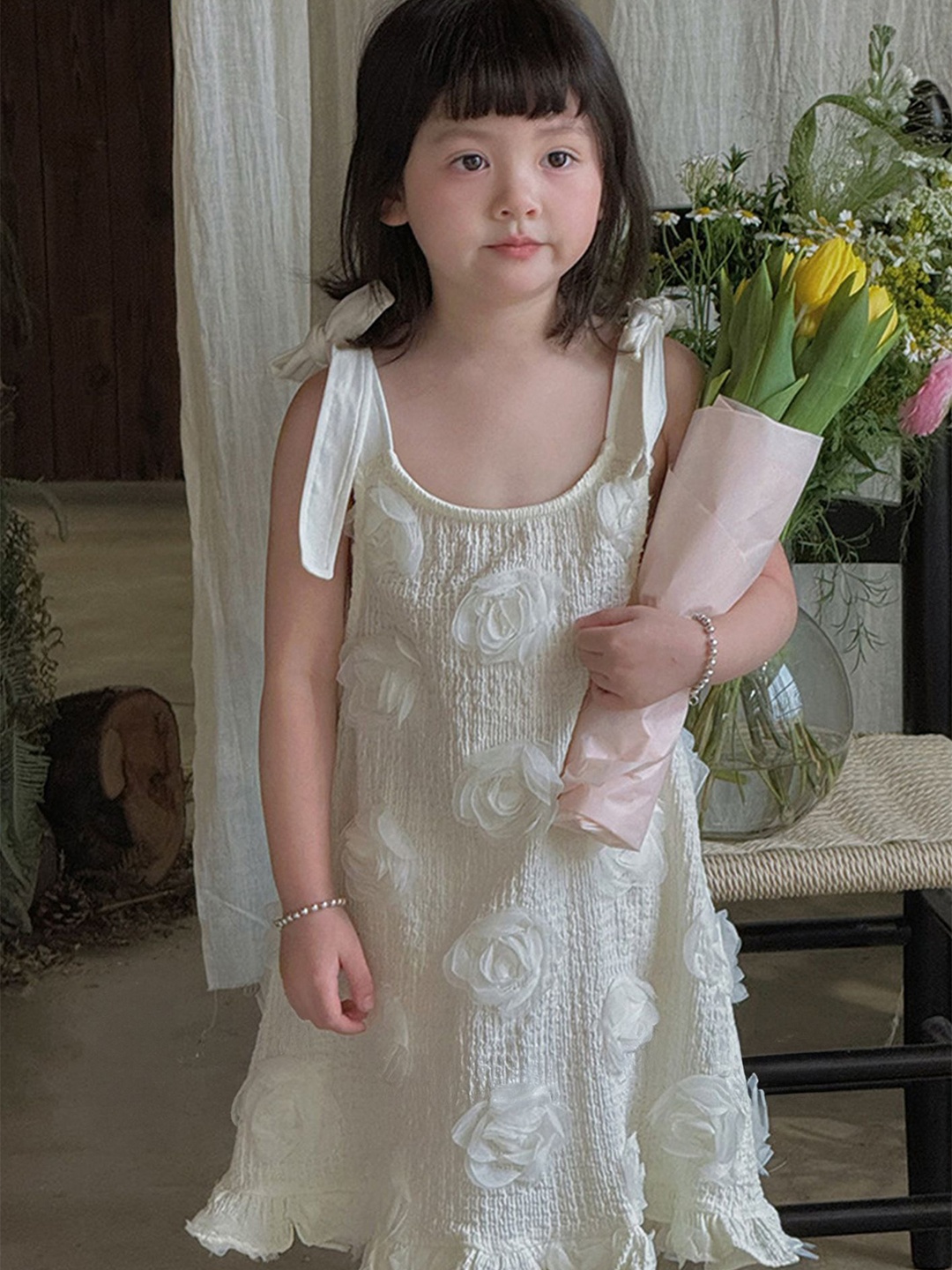 

LULU & SKY Embellished A-Line Dress, Beige
