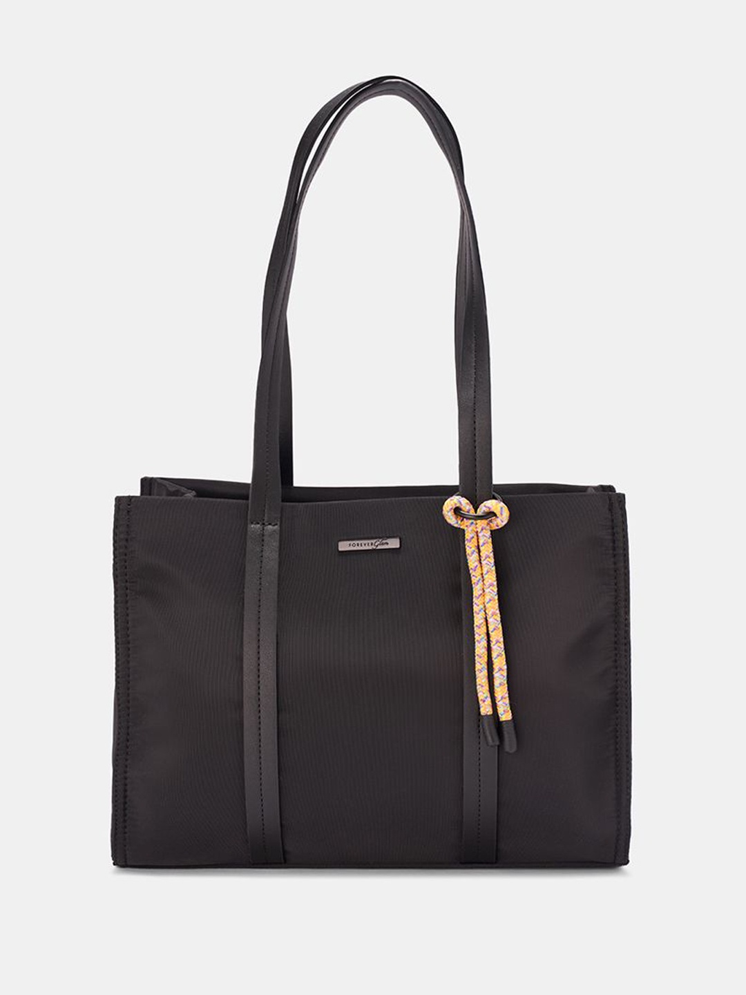 

Forever Glam by Pantaloons Bucket Shoulder Bag with Fringed, Black