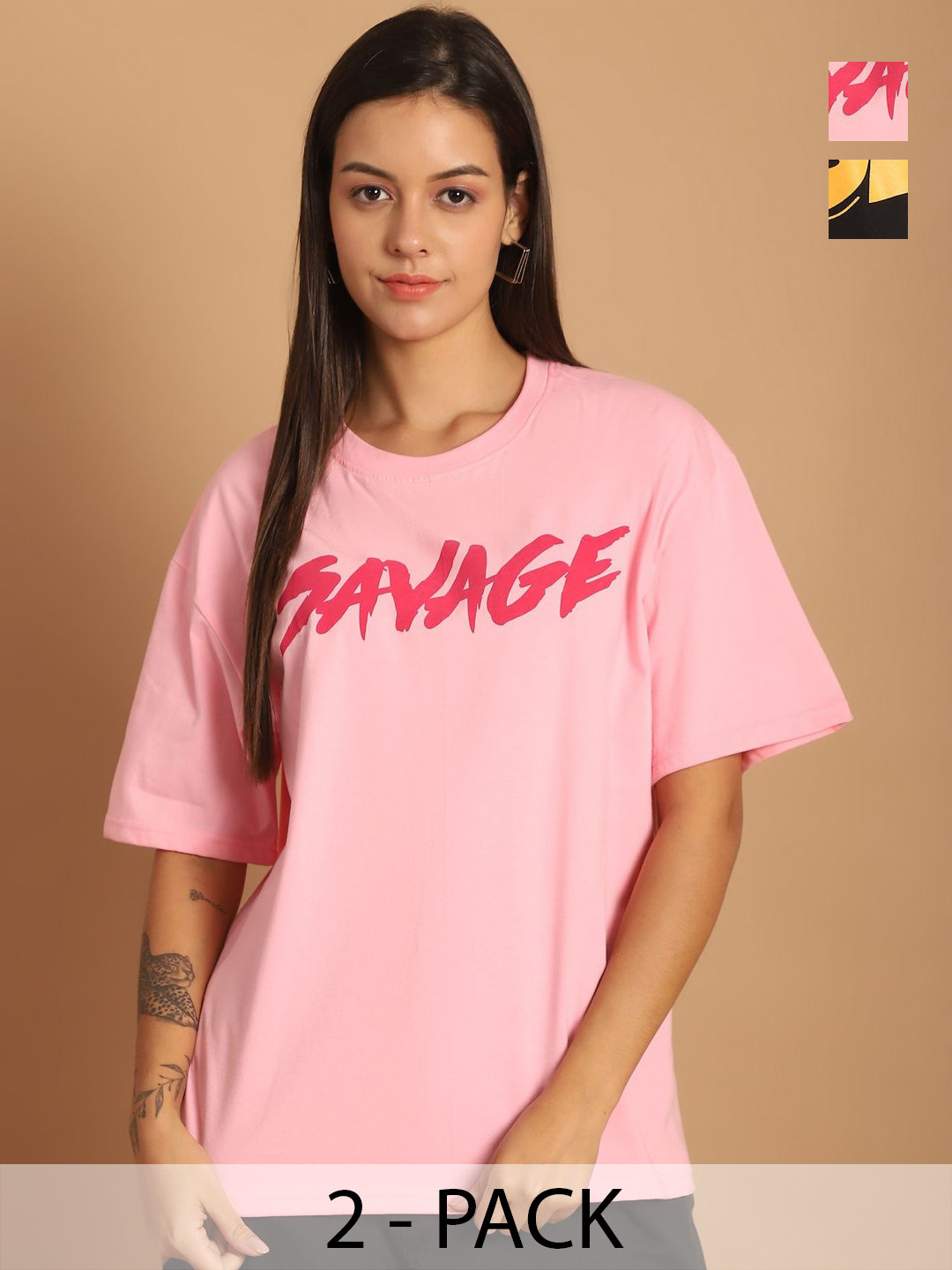 

Dreambe Women Printed T-shirt, Multi