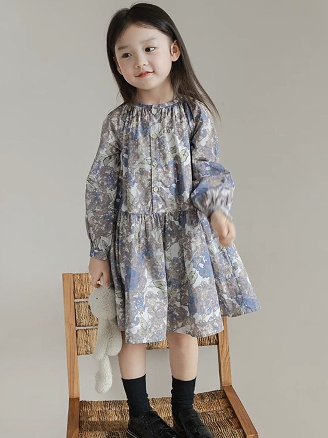 

LULU & SKY Floral Print A-Line Dress, Multi
