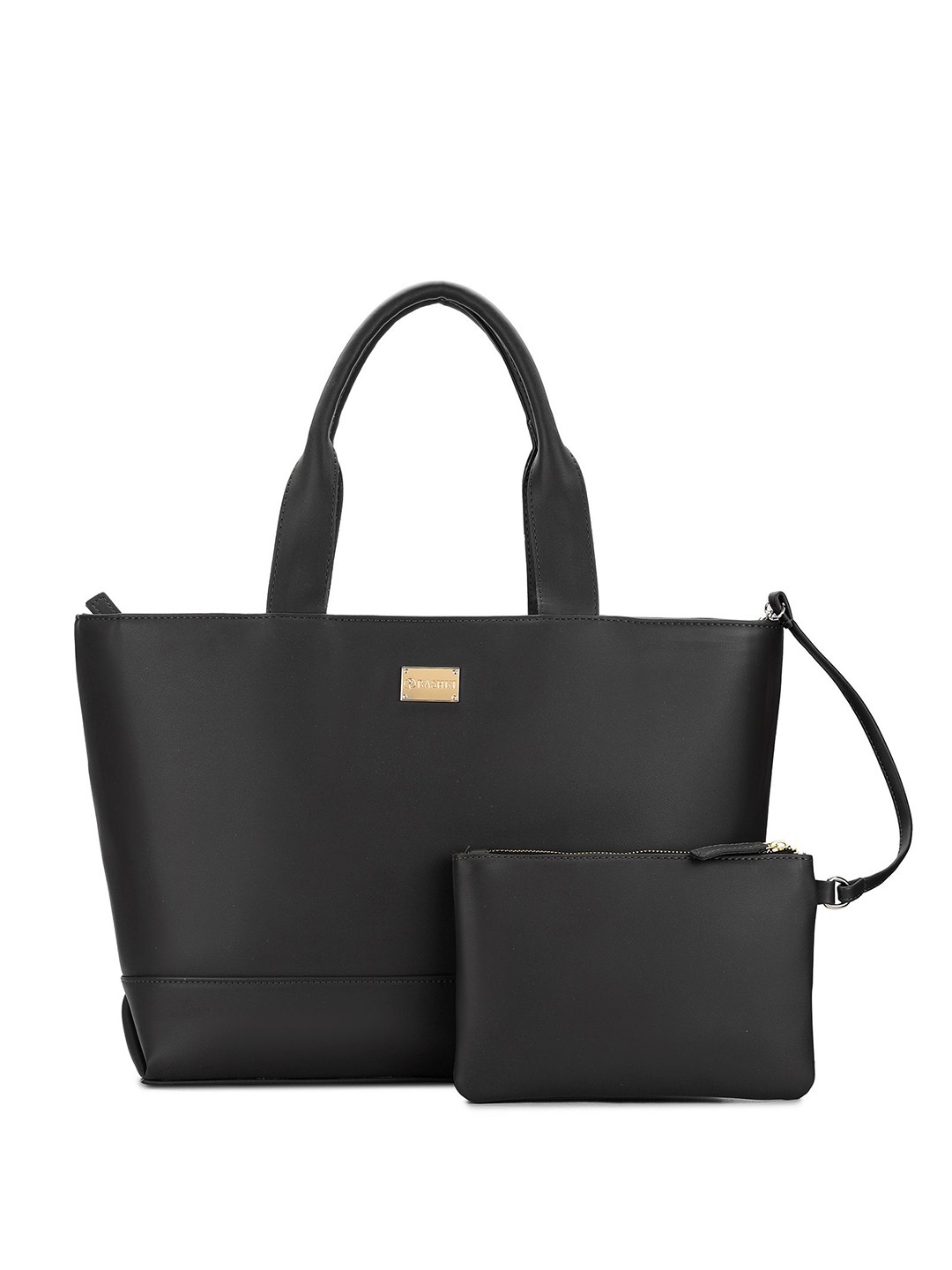 

RASHKI Women PU Laptop Bag, Black