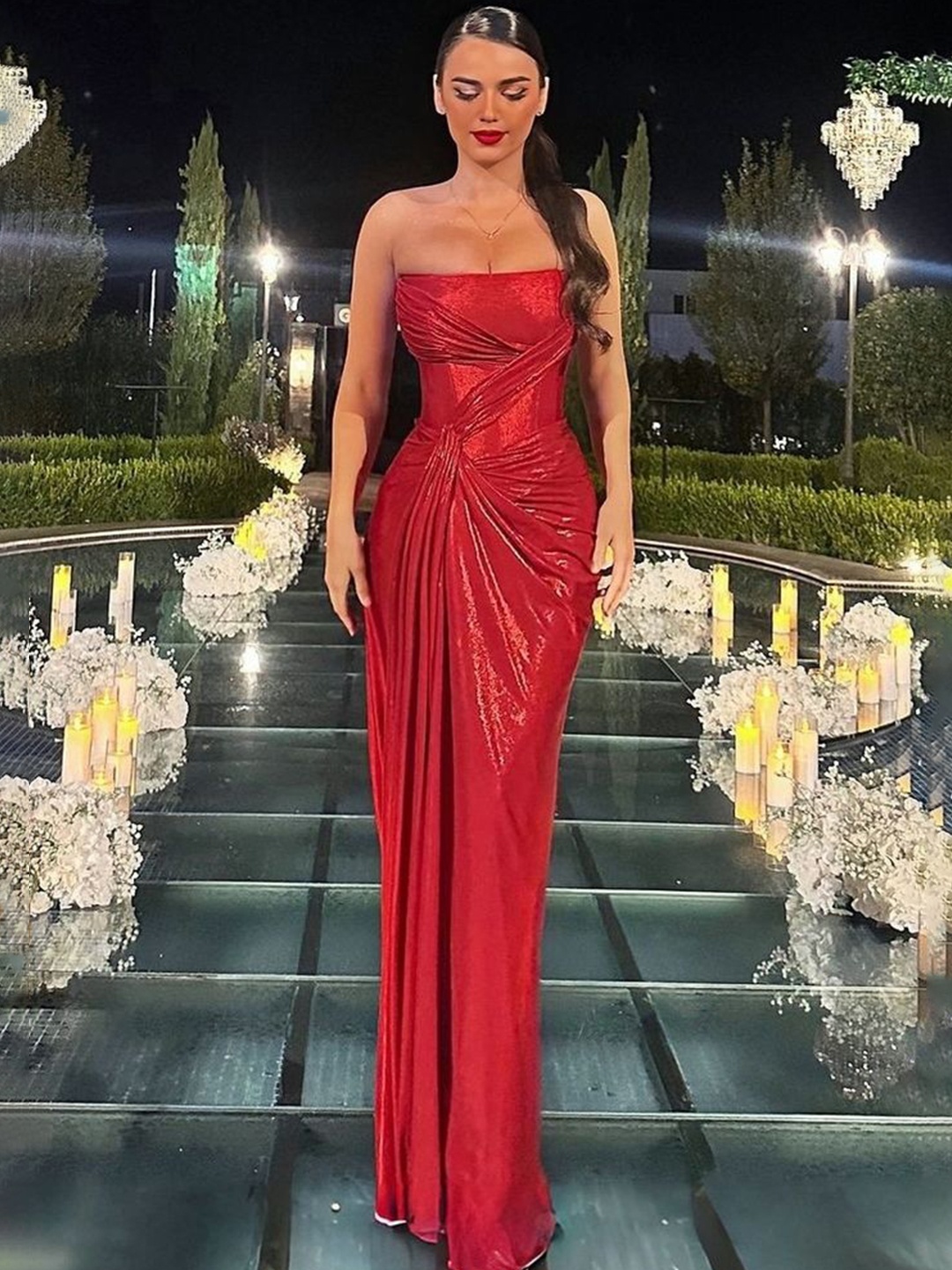 

LULU & SKY Maxi Dress, Red
