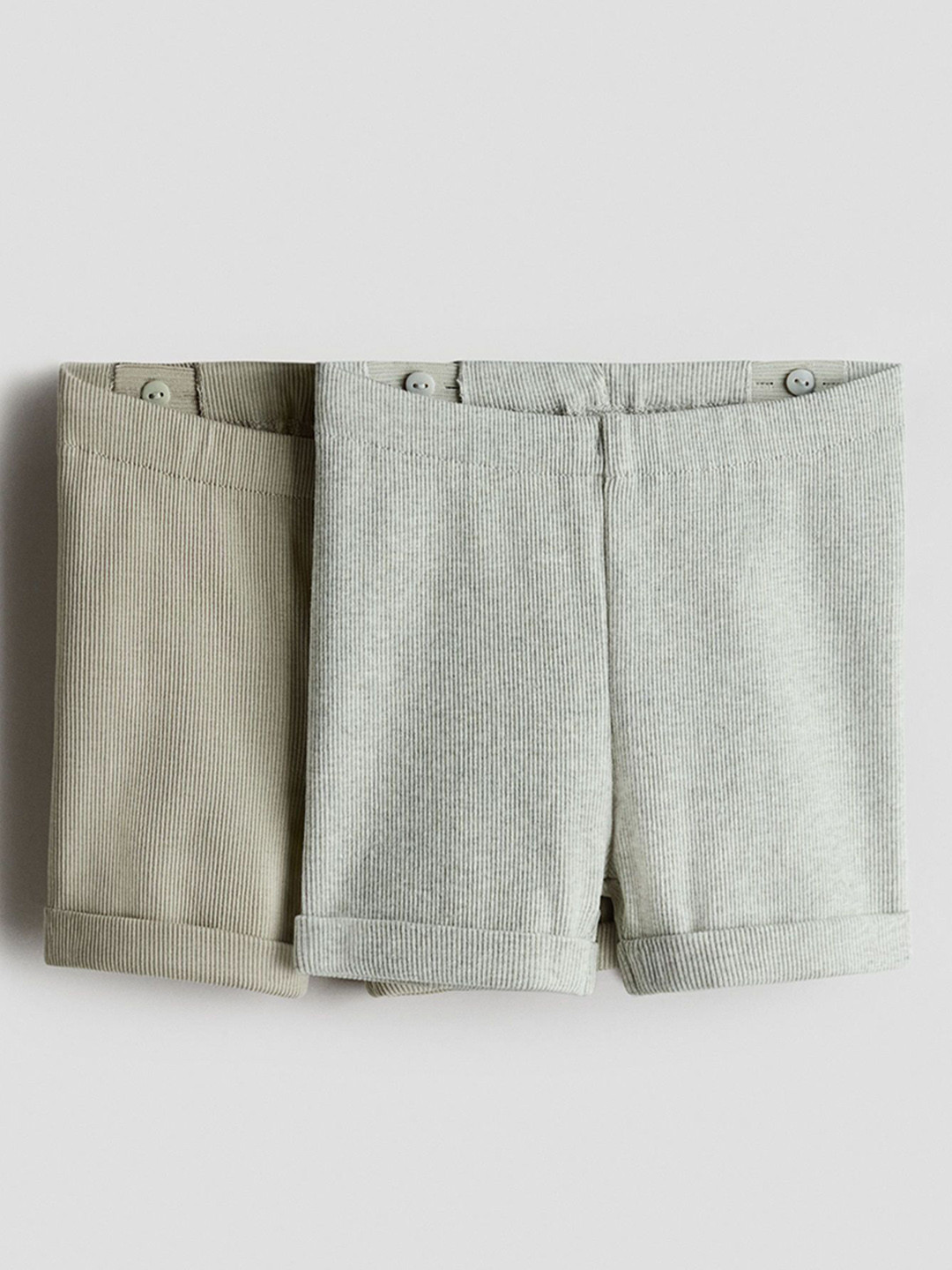 

H&M 2-Pack Cotton Jersey Shorts, Green