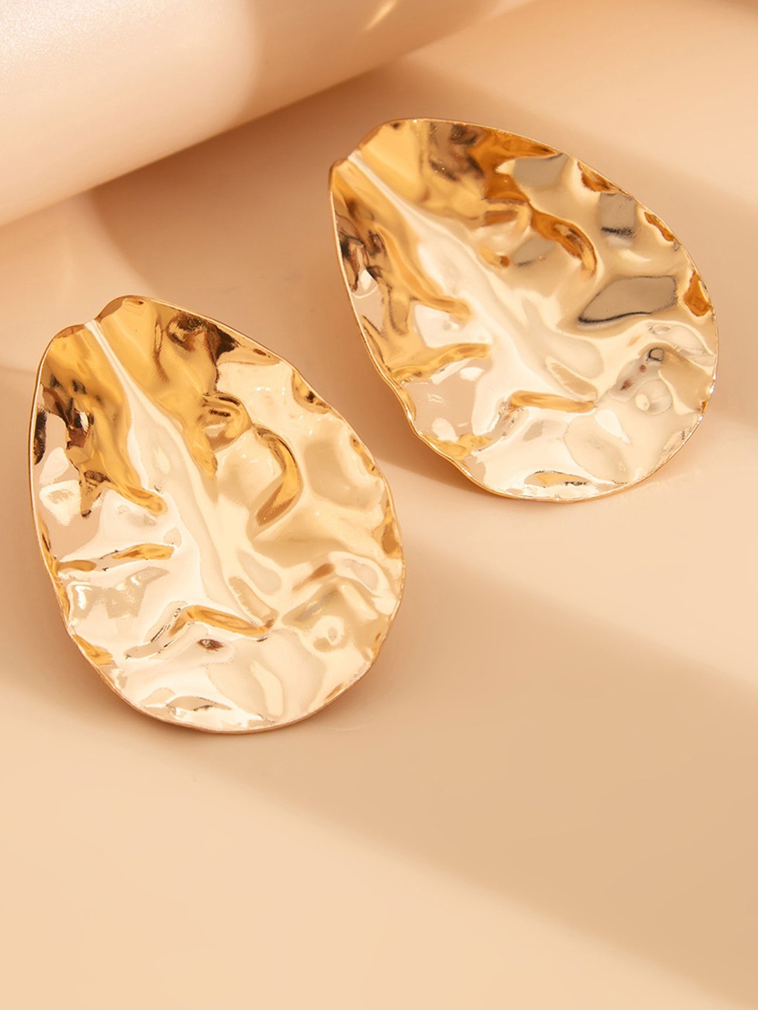 

LULU & SKY Contemporary Studs Earrings, Gold