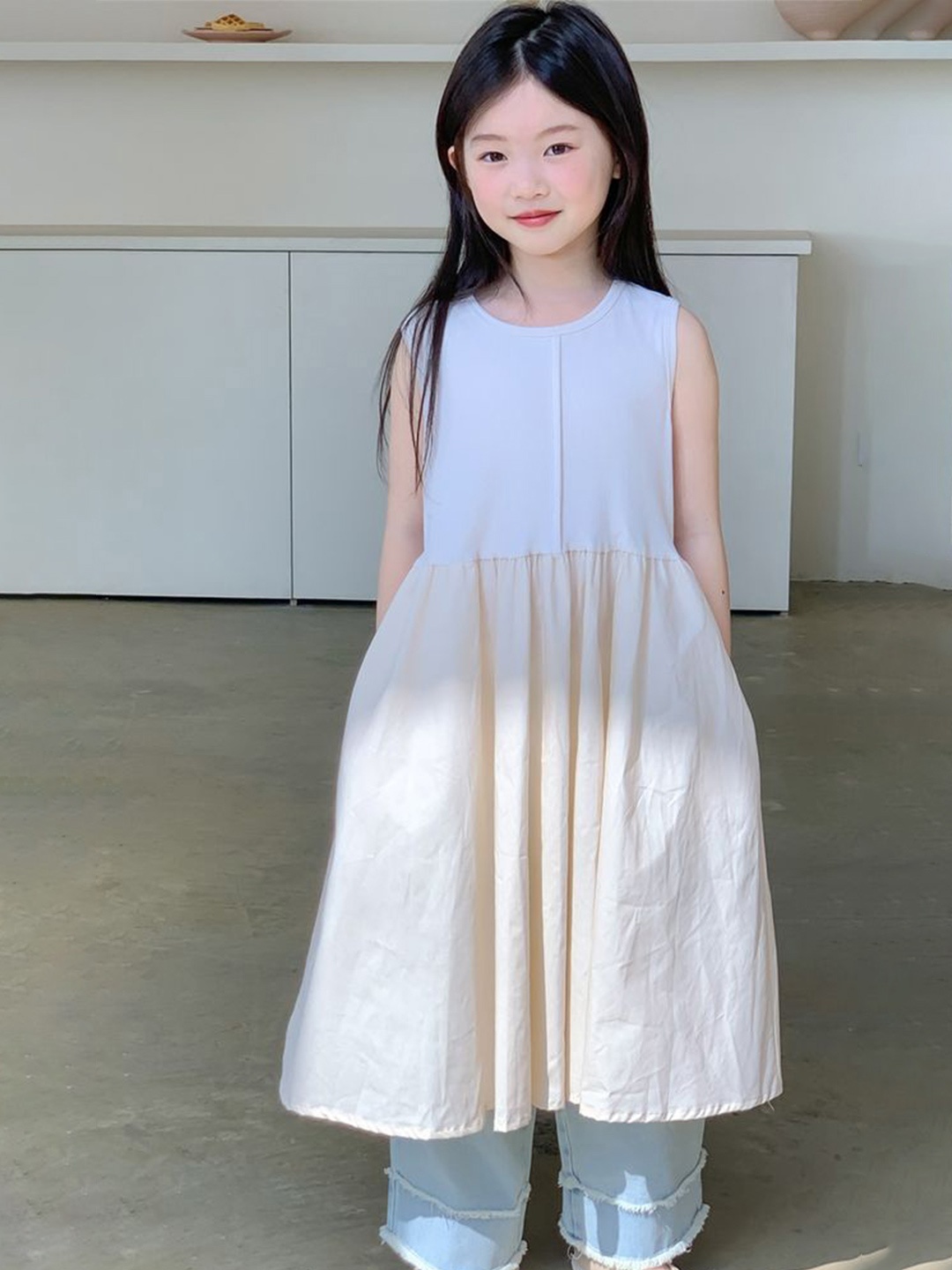 

LULU & SKY Fit & Flare Dress, White