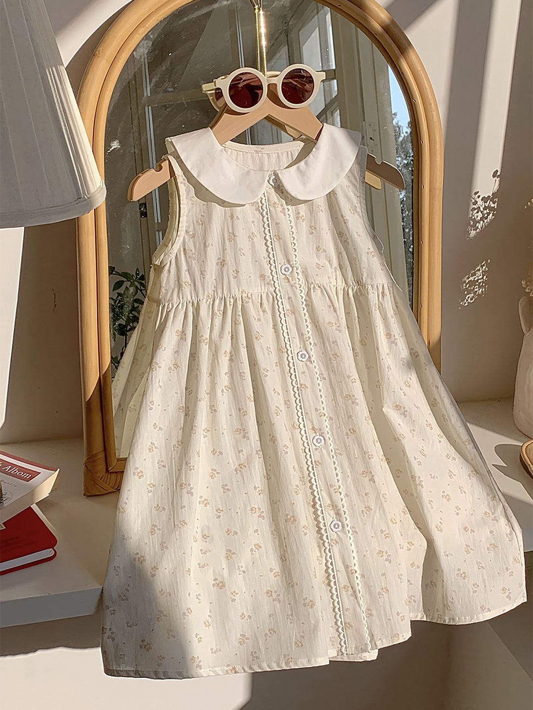 

LULU & SKY Embellished A-Line Dress, Beige