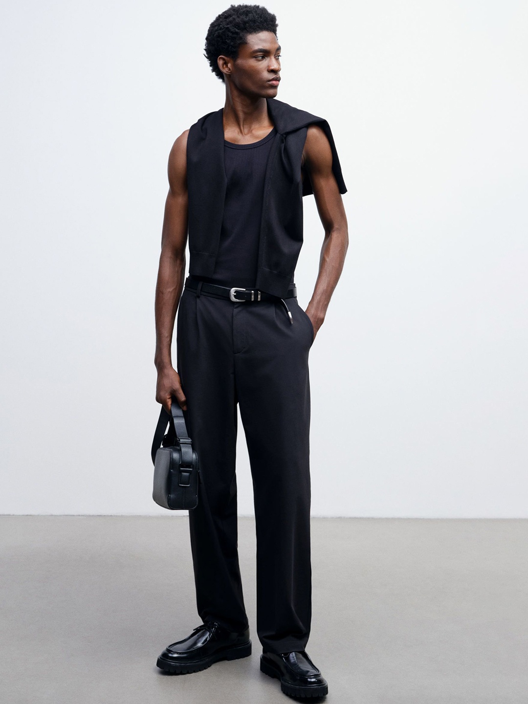 

H&M Relaxed Fit Jersey Trousers, Black
