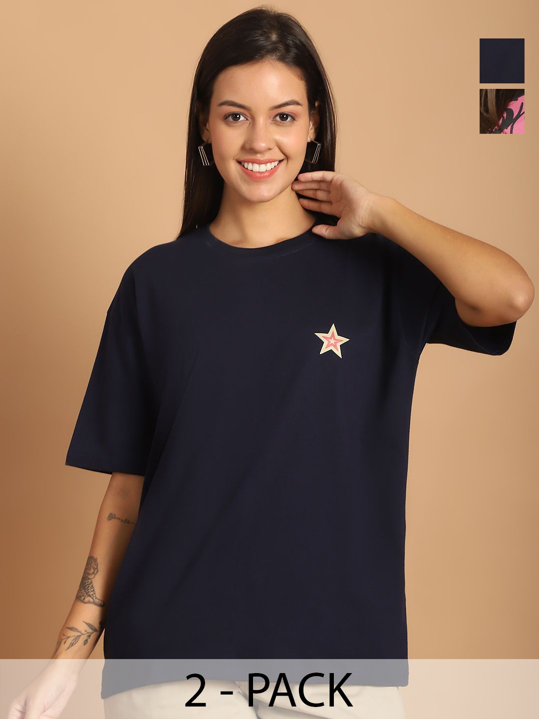 

Dreambe Women Printed T-shirt, Multi