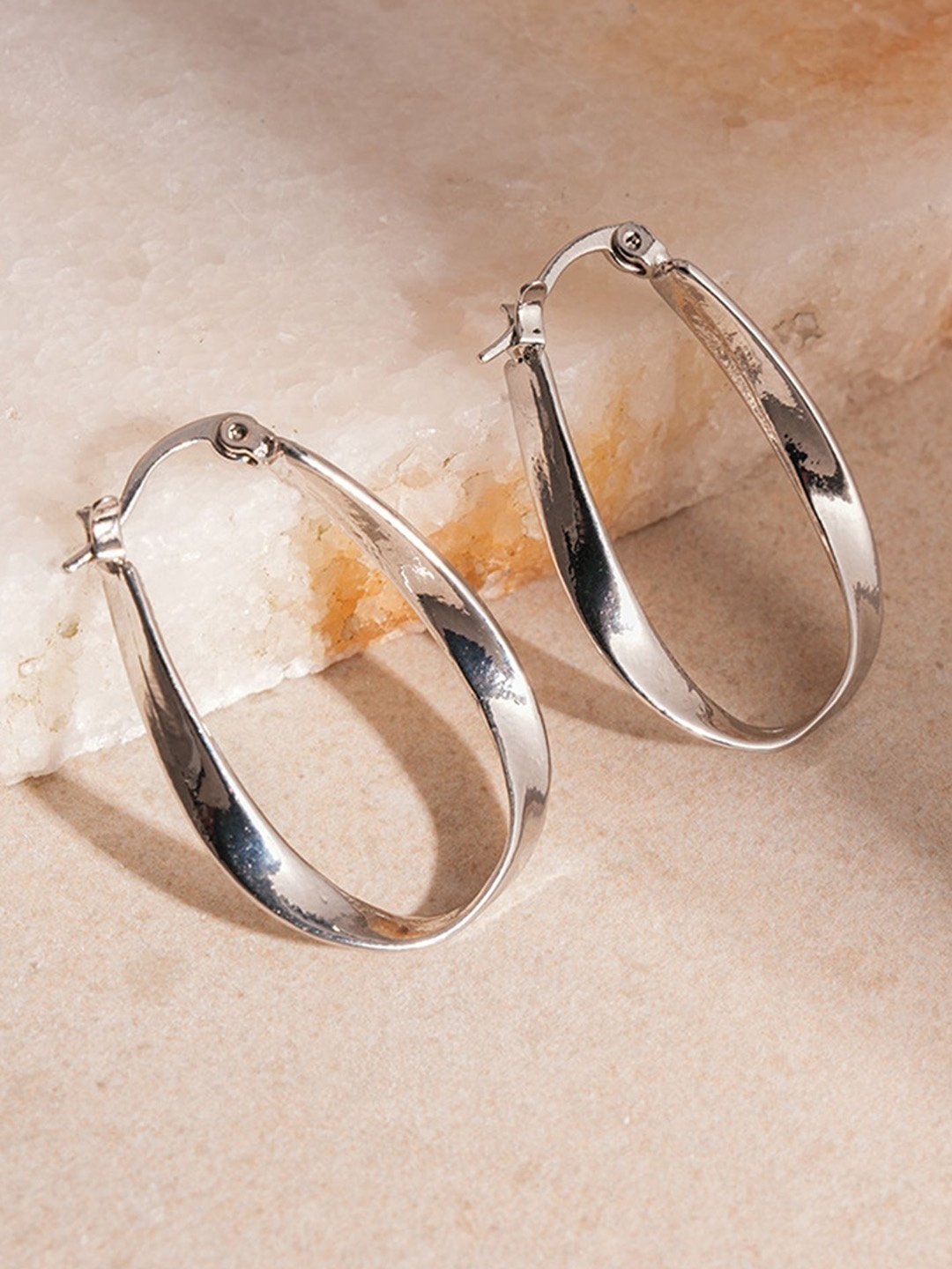 

LULU & SKY Contemporary Drop Earrings, Silver
