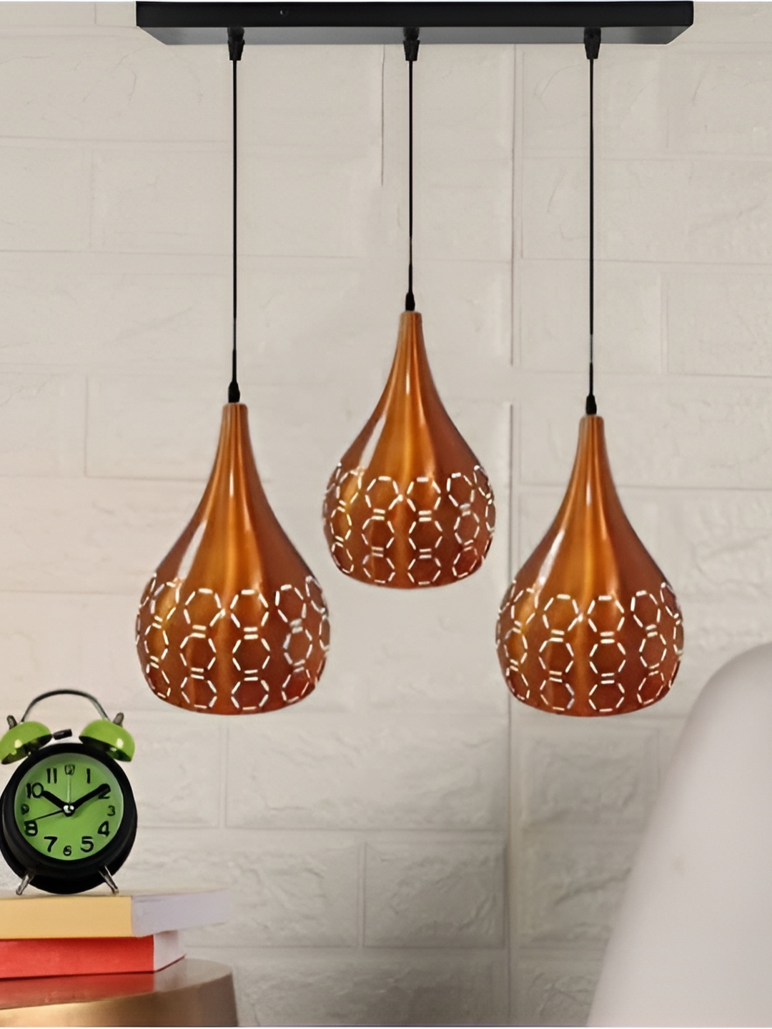 

GAUVIK Copper-Toned Textured Aluminium Ceiling Lamp