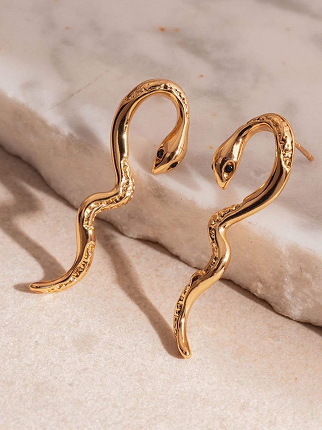 

LULU & SKY Contemporary Drop Earrings, Gold