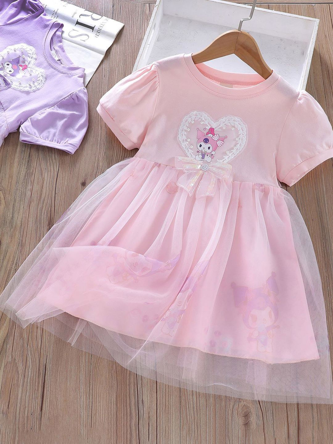 

YK Fit & Flare Dress, Pink