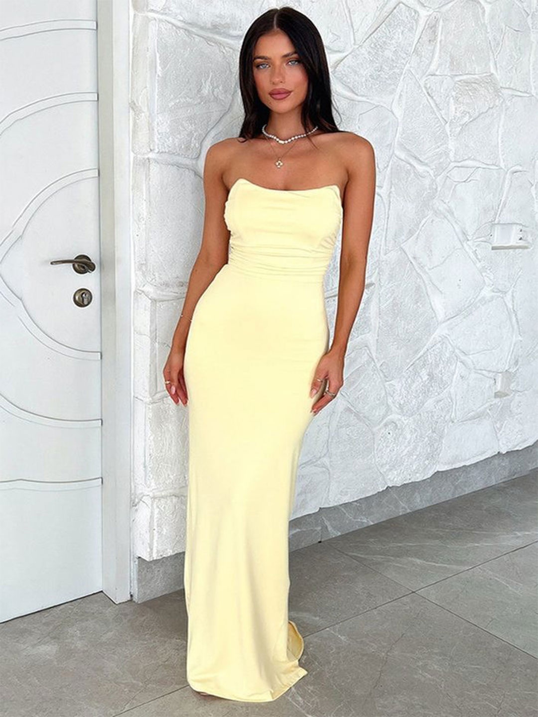 

LULU & SKY Maxi Dress, Yellow