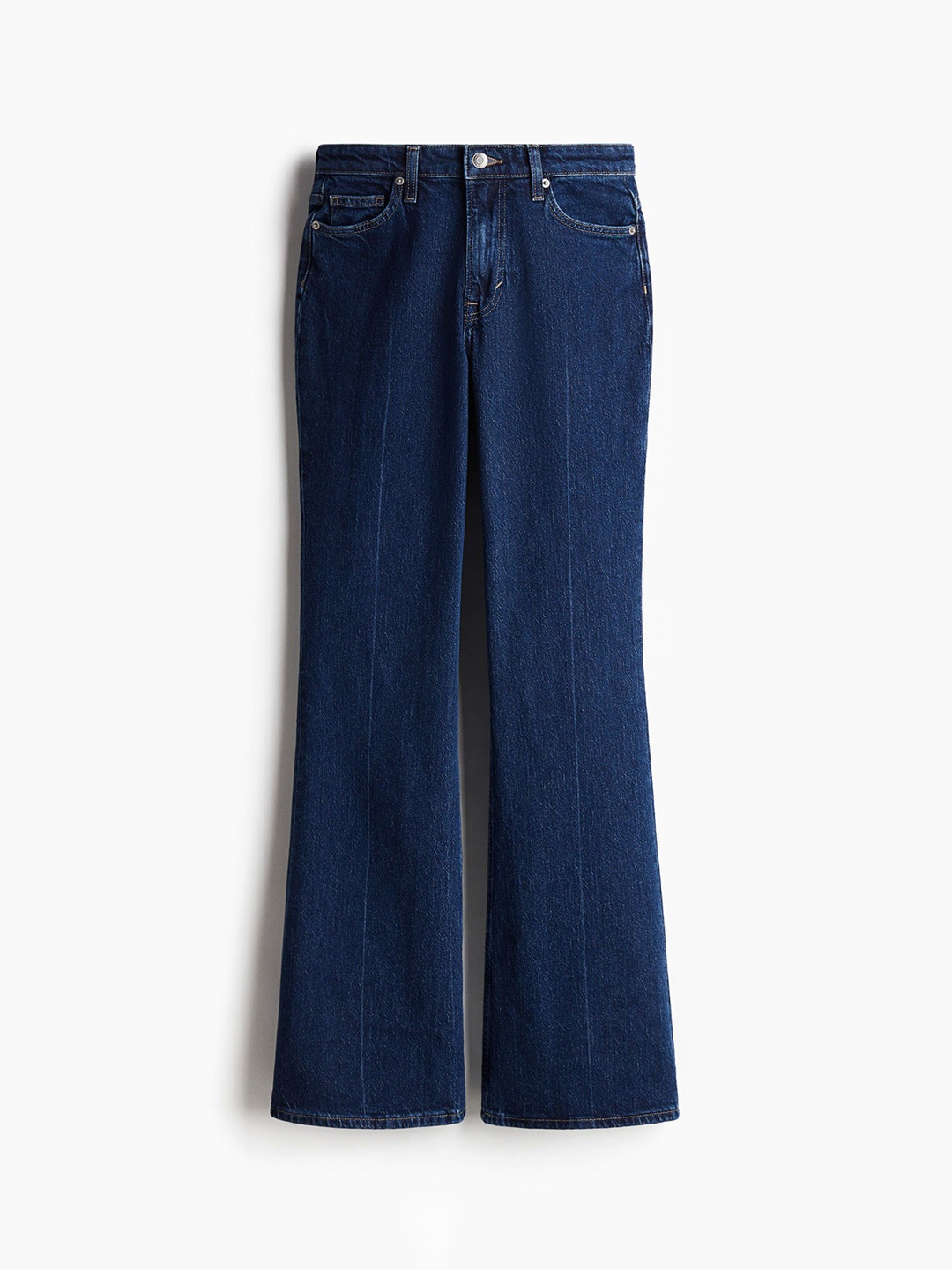 

H&M Curvy Fit Flared High Jeans, Blue