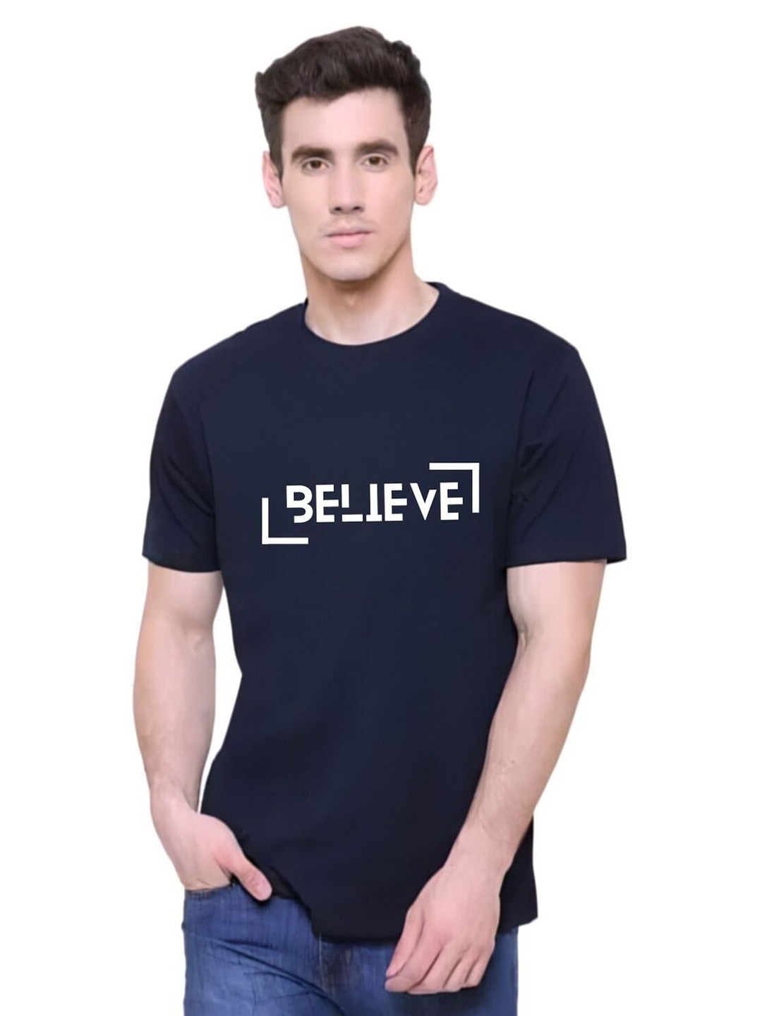 

FABSTIEVE Men New Orleans Pelicans Neymar Printed T-shirt, Navy blue