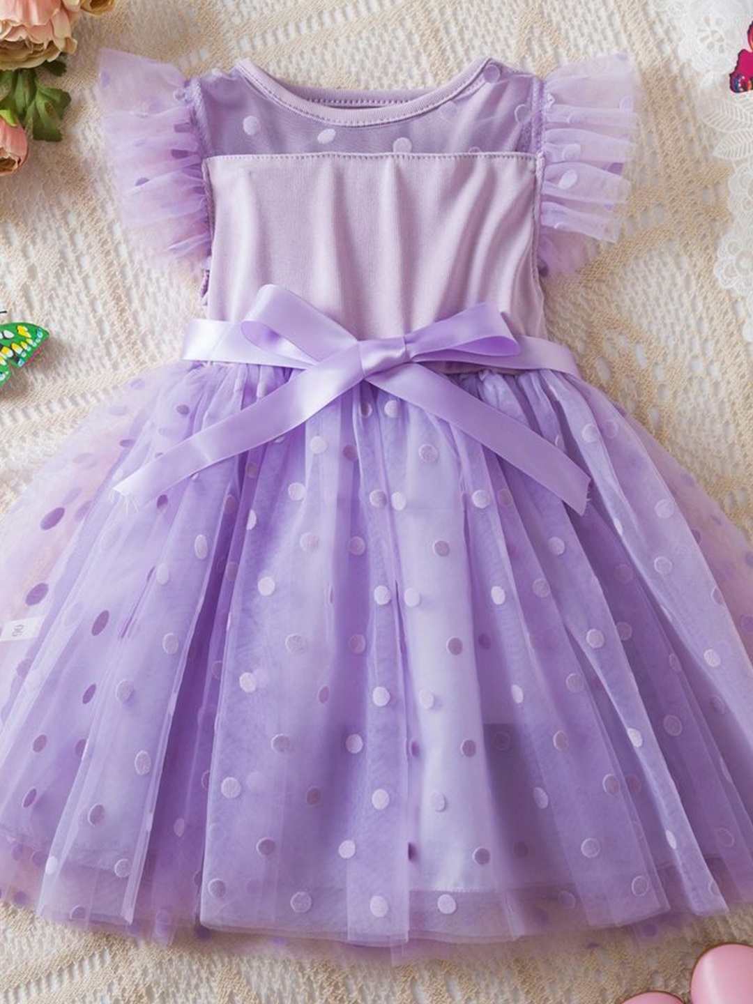 

LULU & SKY Peplum Dress, Purple