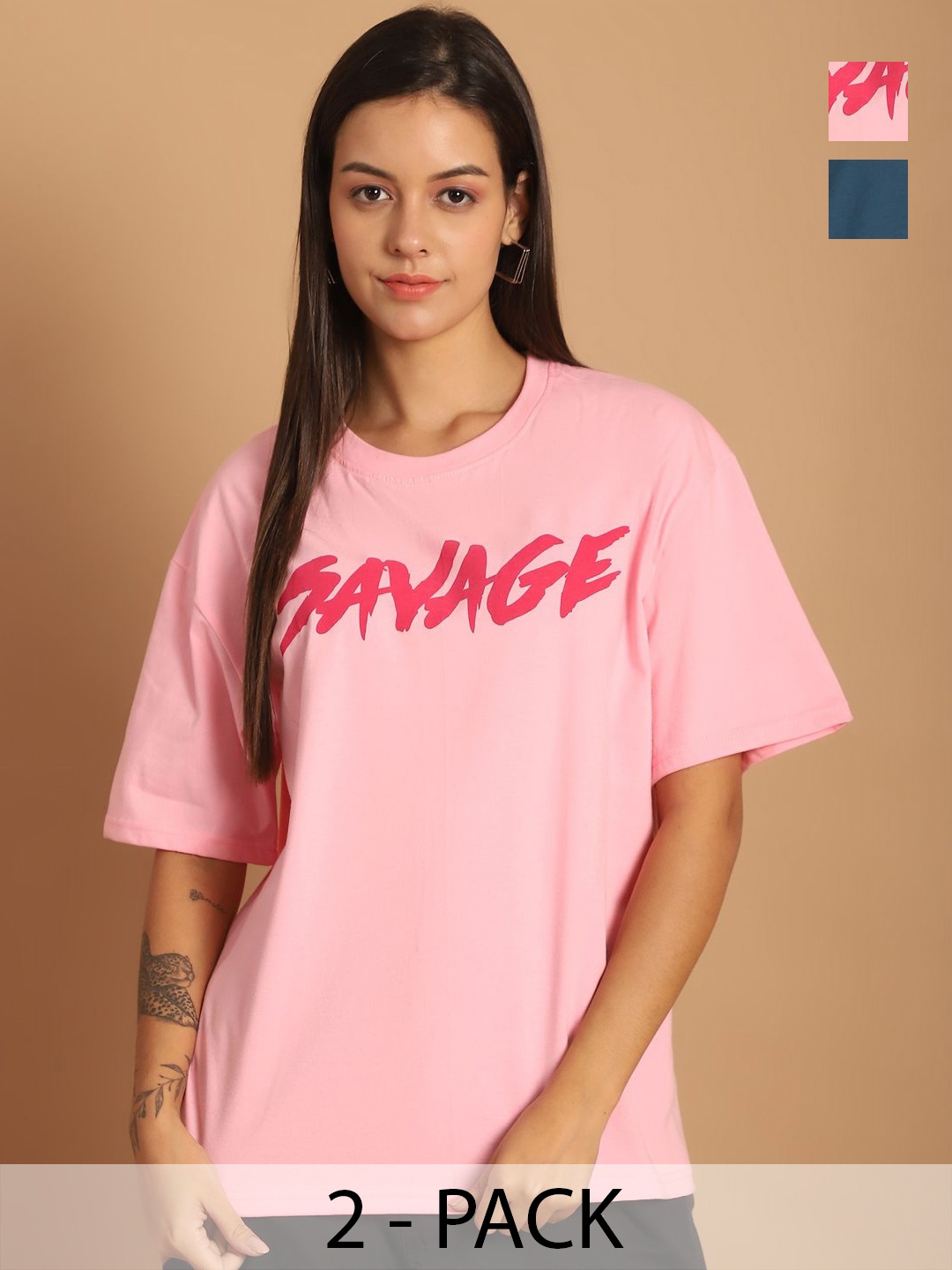 

Dreambe Women Printed T-shirt, Multi