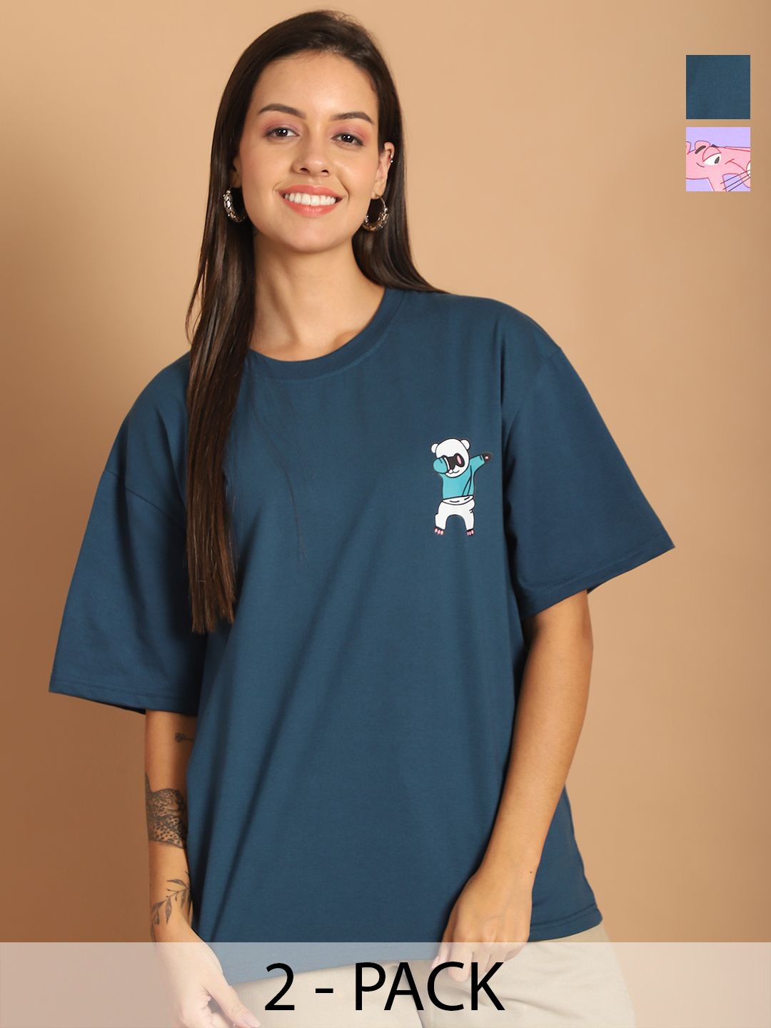 

Dreambe Women Printed T-shirt, Multi