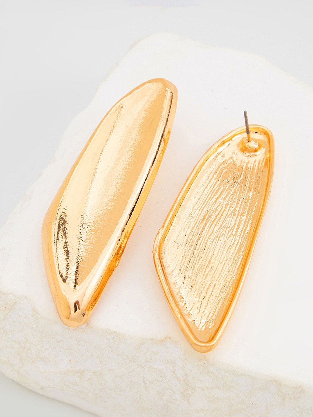 

LULU & SKY Contemporary Studs Earrings, Gold