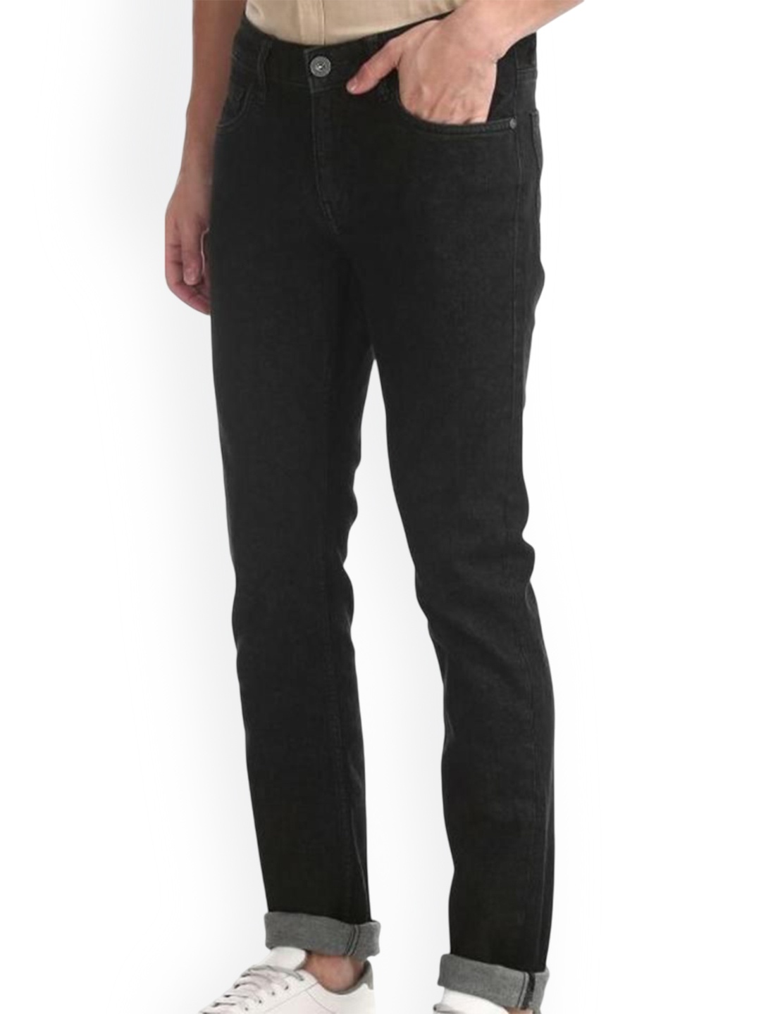 

COMFITS Men Classic Stretchable Jeans, Black