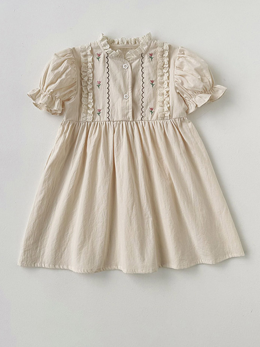 

LULU & SKY Fit & Flare Dress, Beige