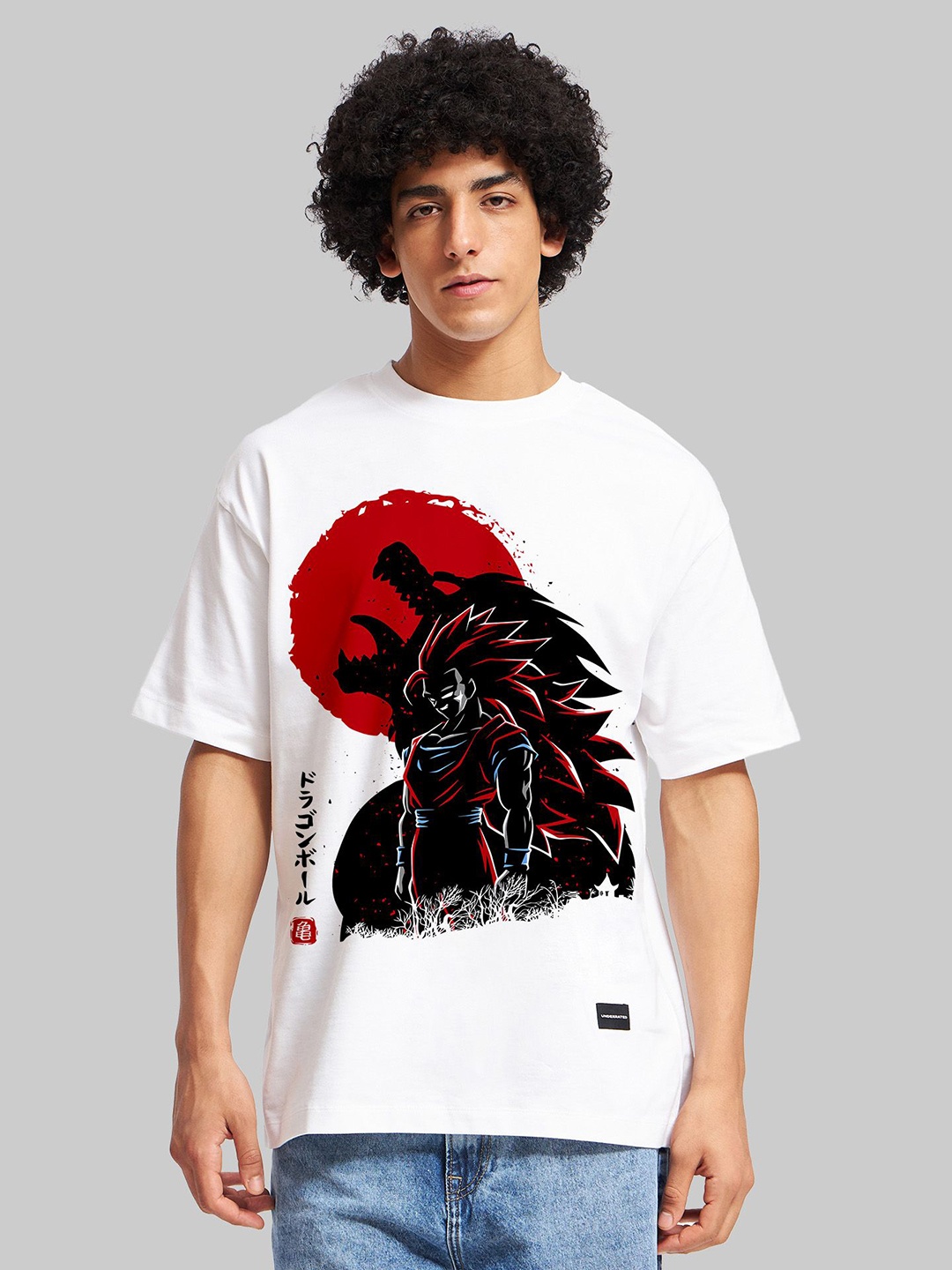 

Underrated Club Men Printed Bio Finish Applique T-shirt, White