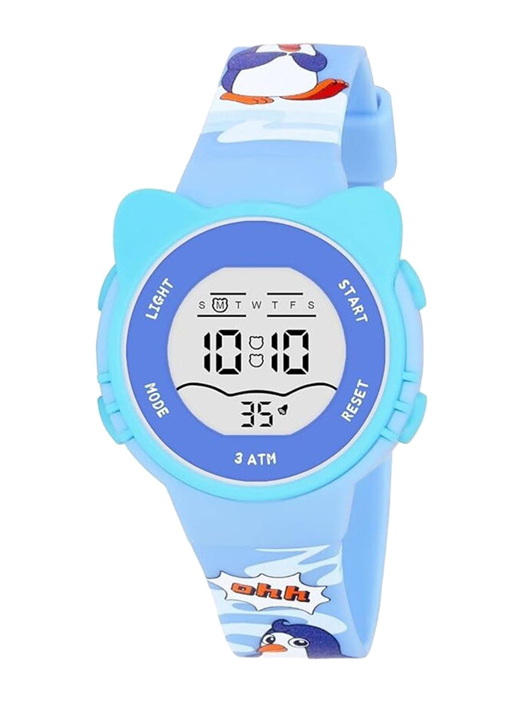 

Otage Unisex Kids Dial & Textured Straps Digital Watch 2206LK CAT-LightBlue1, Blue