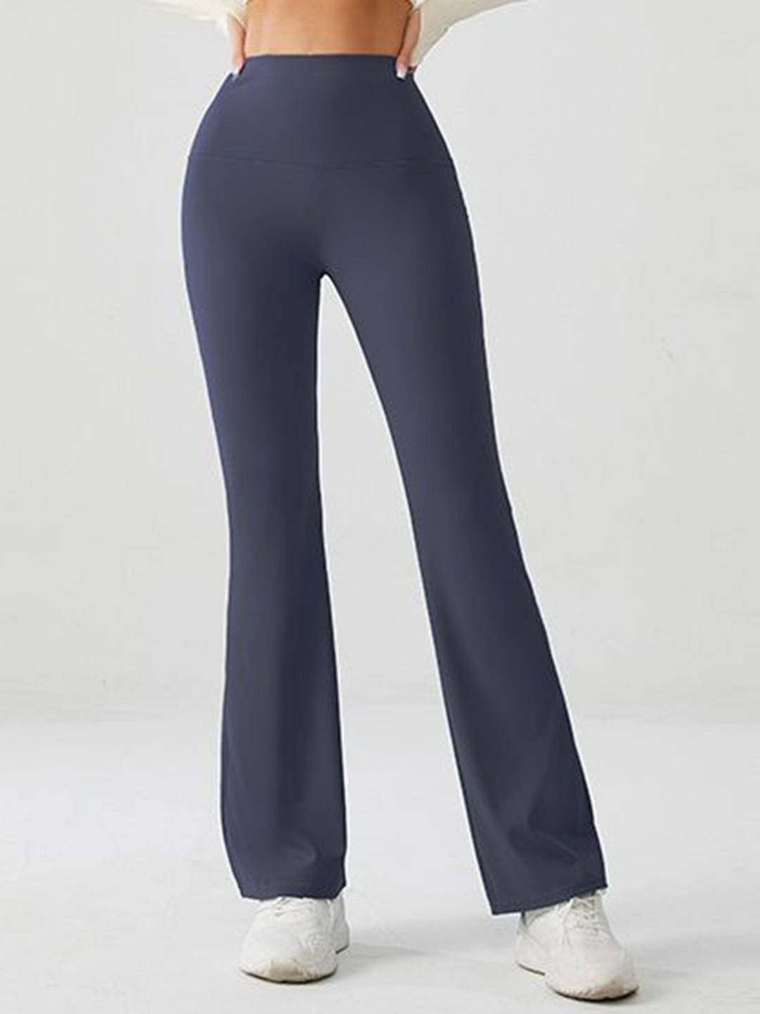 

XFyt High Rise Flared Yoga Track Pants, Navy blue