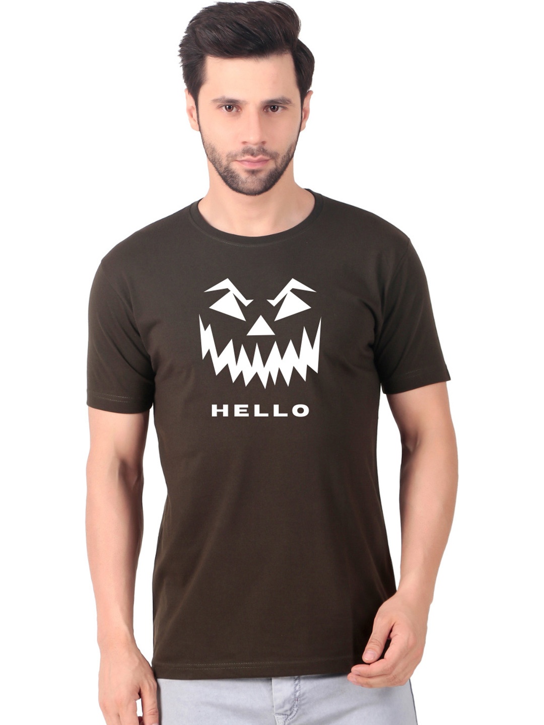 

FABSTIEVE Men New Orleans Pelicans Neymar Printed T-shirt, Brown