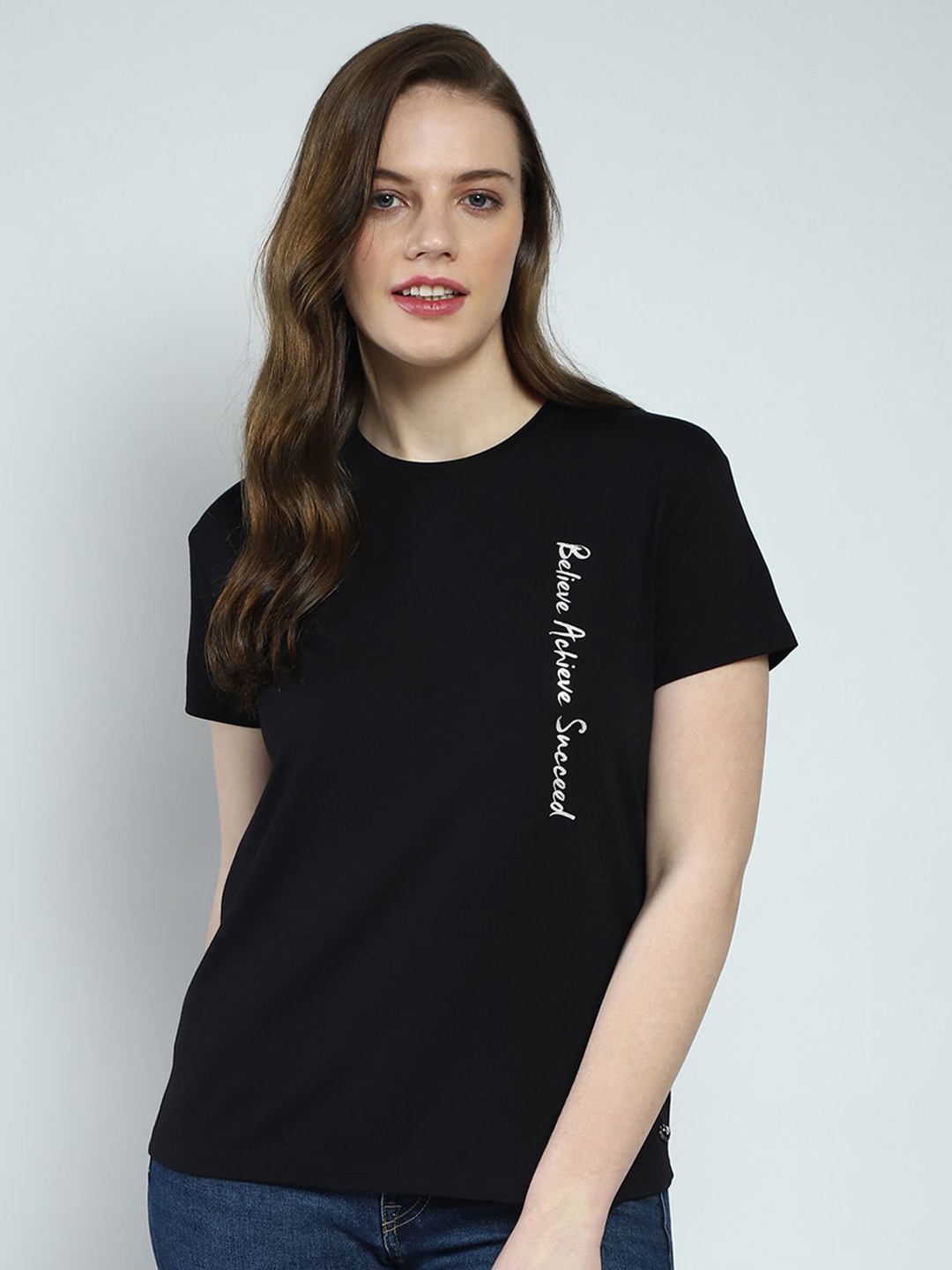 

Monte Carlo Print Top, Black