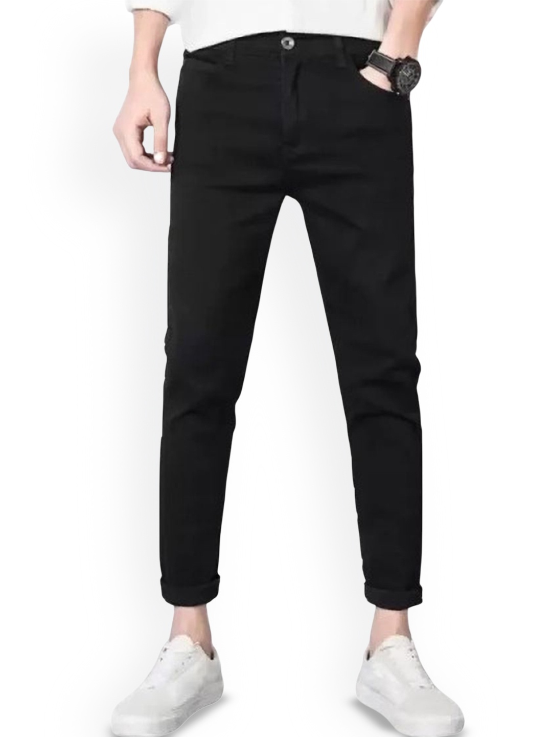

COMFITS Men Classic Stretchable Jeans, Black