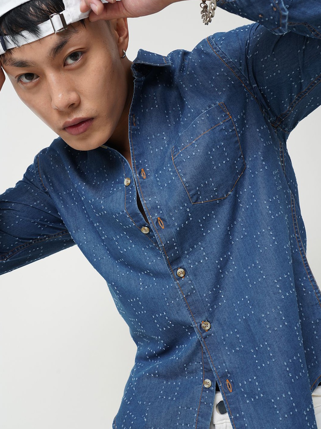 

VASTRADO Men Classic Slim Fit Opaque Casual Shirt, Blue