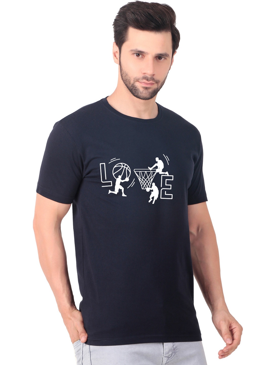 

FABSTIEVE Men New Orleans Pelicans Neymar Printed T-shirt, Navy blue