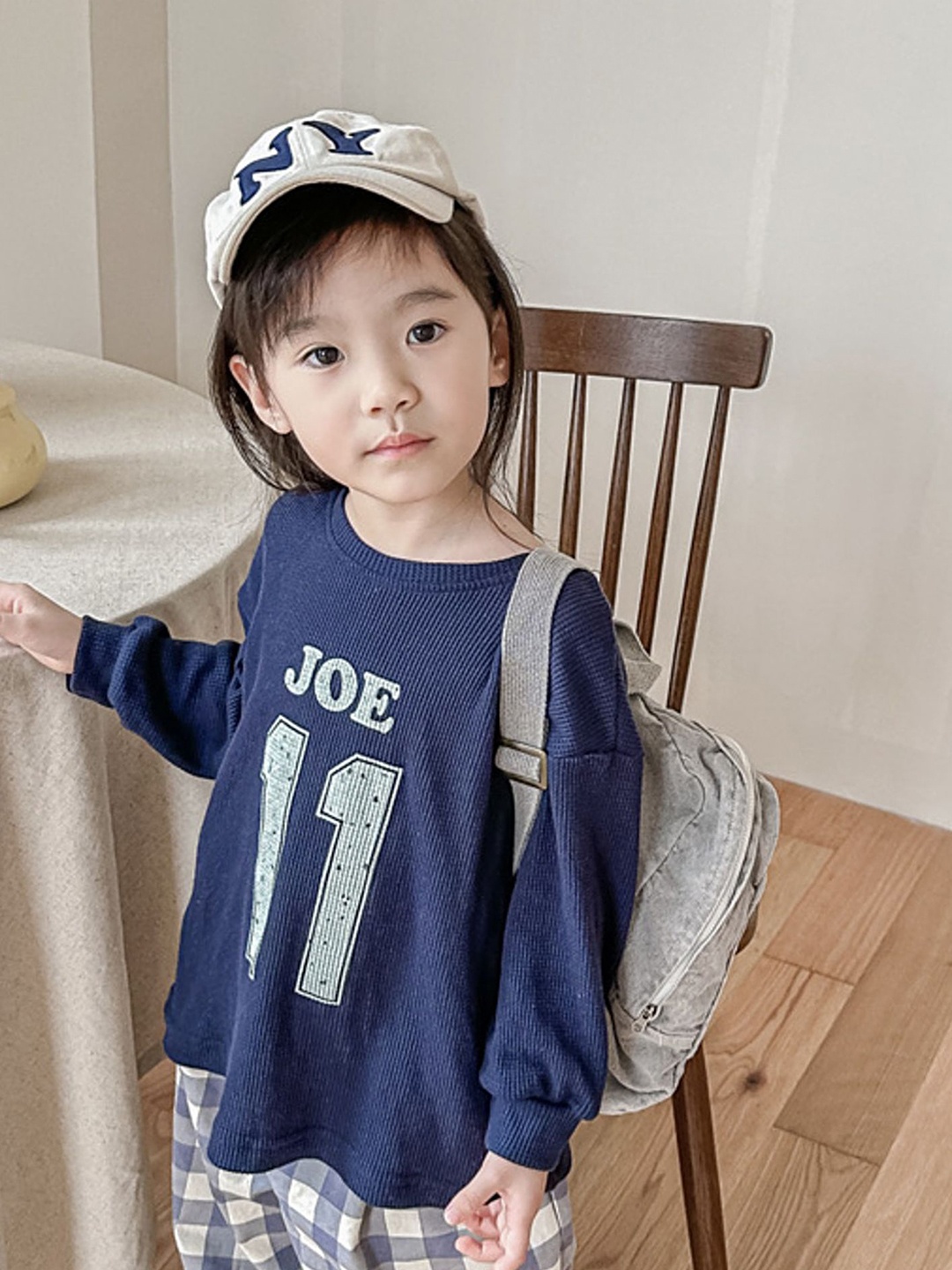 

LULU & SKY Kids Colourblocked Applique T-shirt, Blue