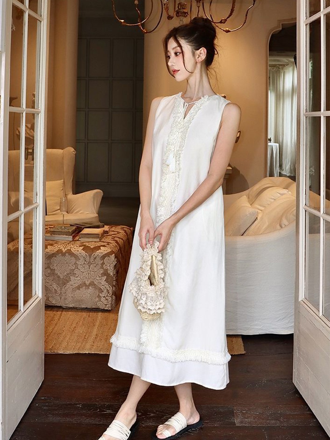 

LULU & SKY A-Line Dress, Off white