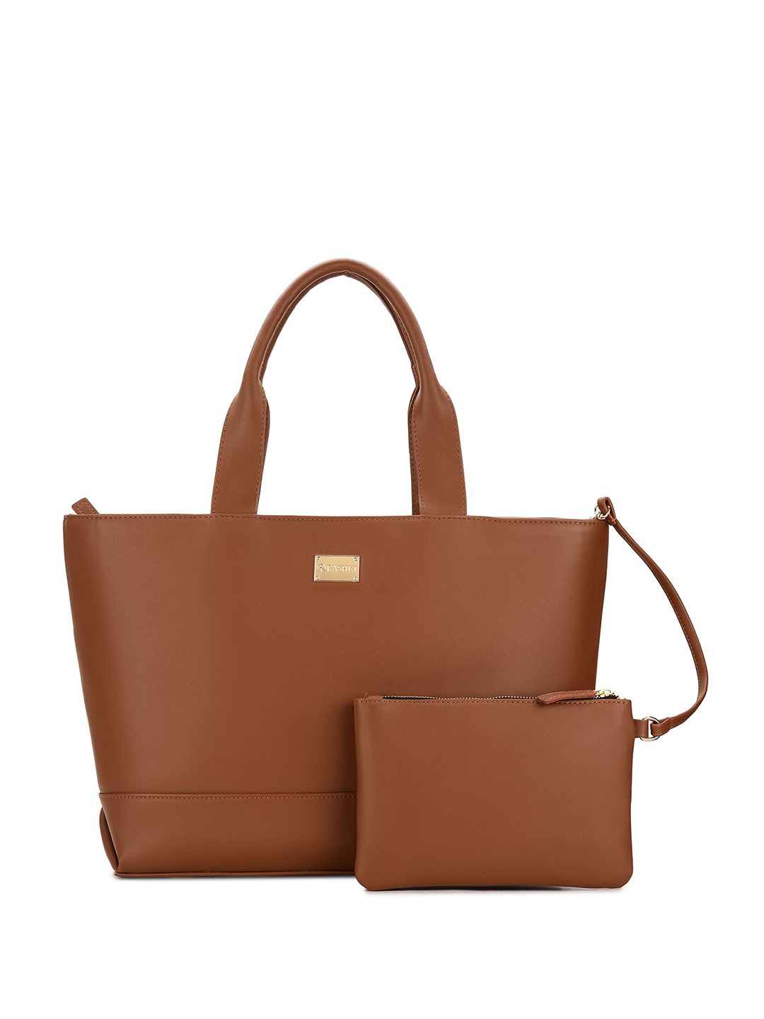 

RASHKI Women PU Laptop Bag, Brown