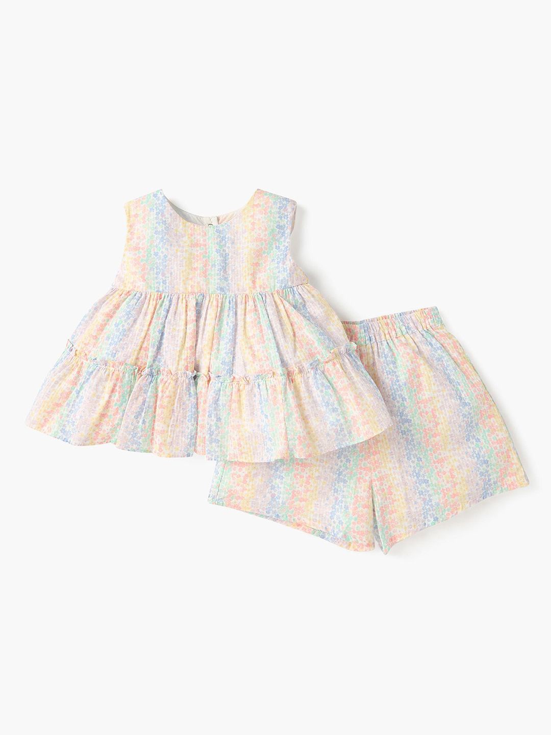 

Juniors by Babyshop Girls Printed T-shirt with Shorts, Blue
