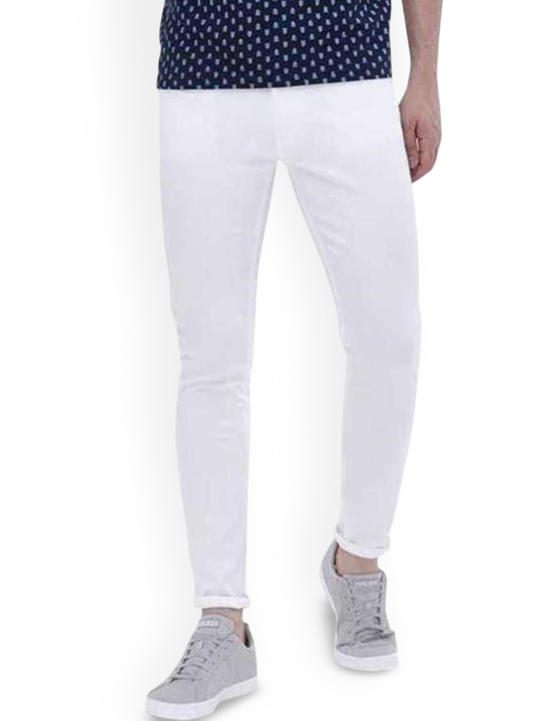 

COMFITS Men Classic Low Distress Jeans, White