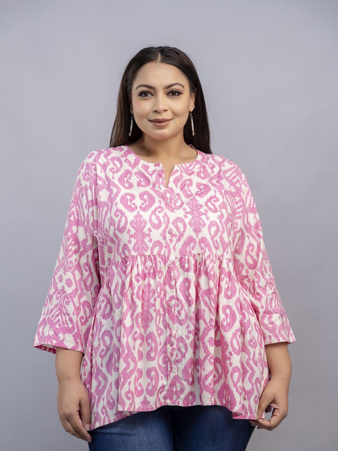 

Fashion Zest Printed Tunic, Pink