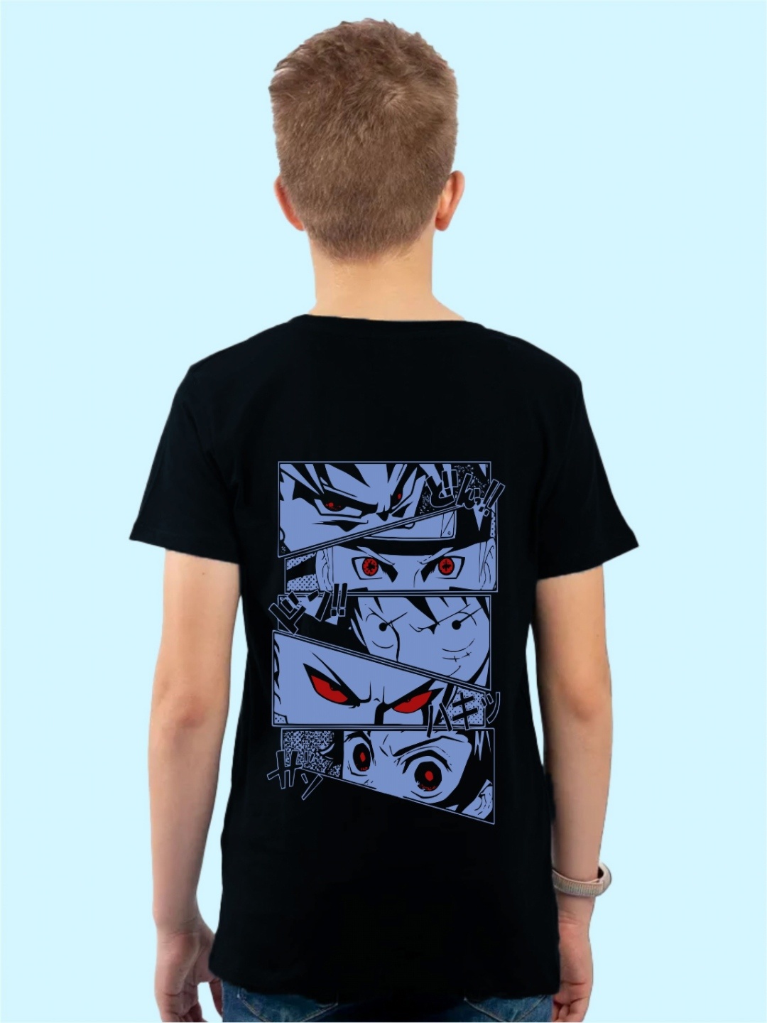 

Uniplanet store Boys Typography Printed T-shirt, Black