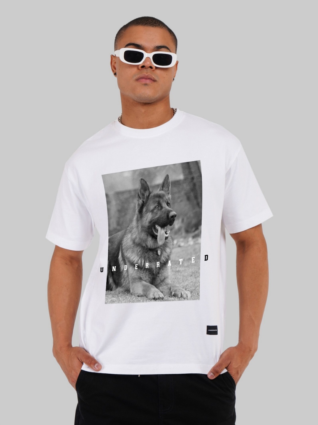 

Underrated Club Men Printed Bio Finish T-shirt, White