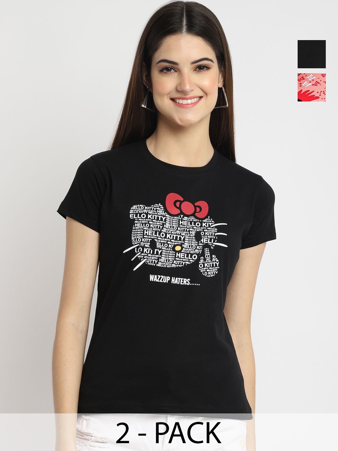 

Dreambe Women Typography Printed T-shirt, Multi
