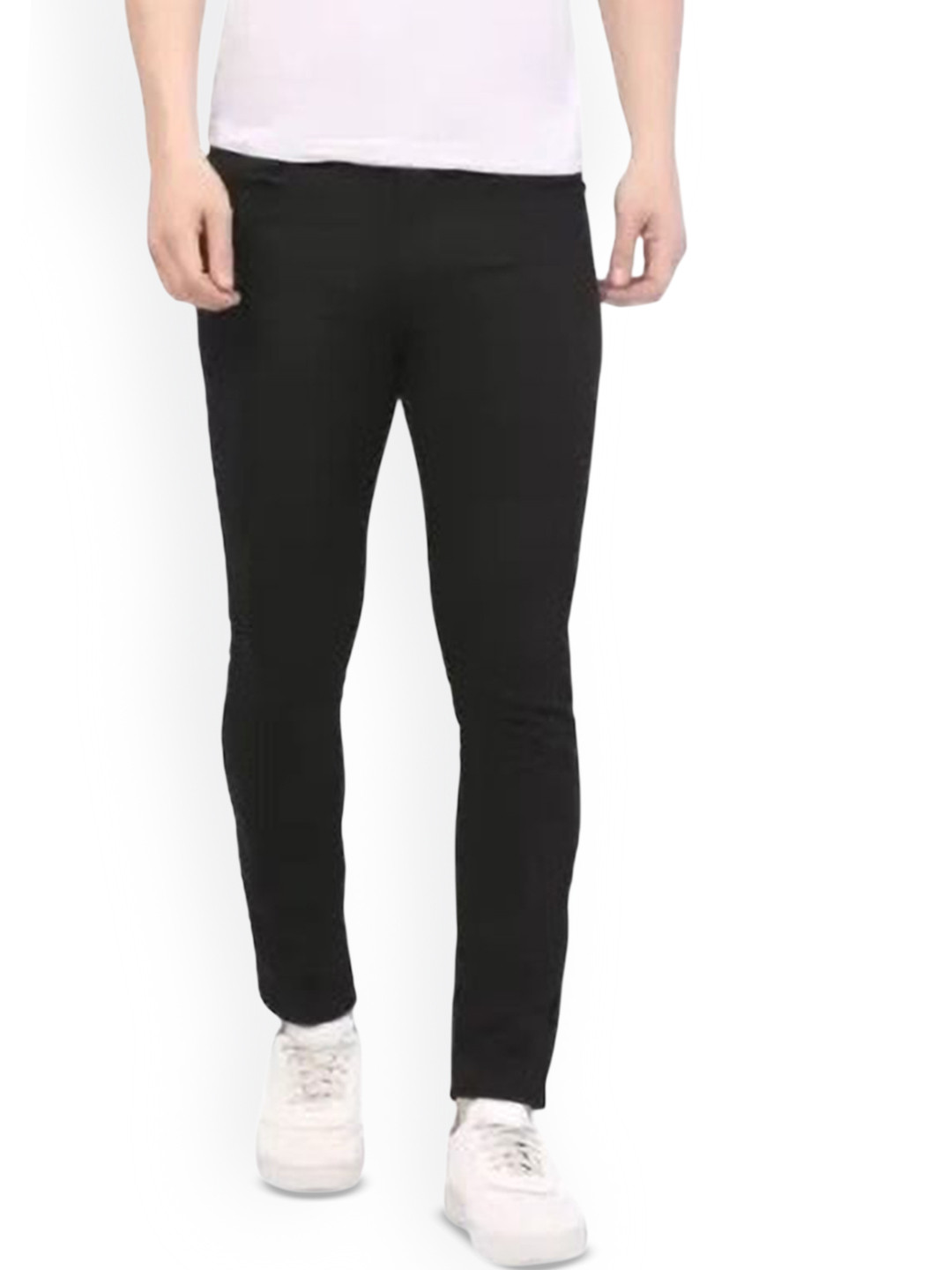 

COMFITS Men Classic Low Distress Stretchable Jeans, Black