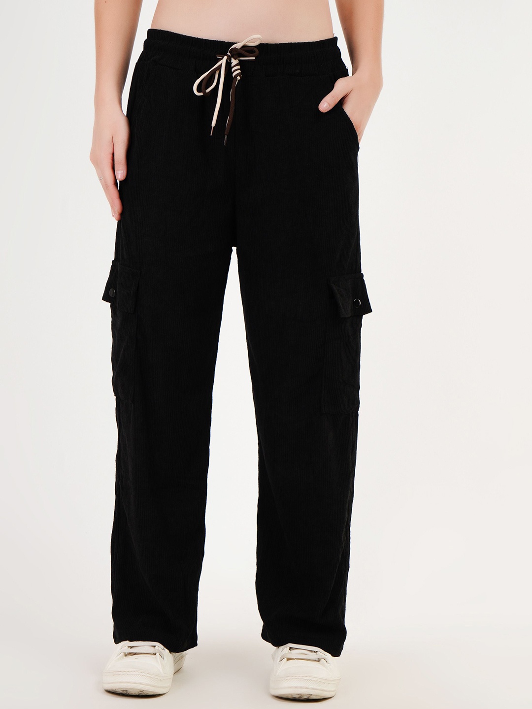 

Lugo Women Cargos Trousers, Black