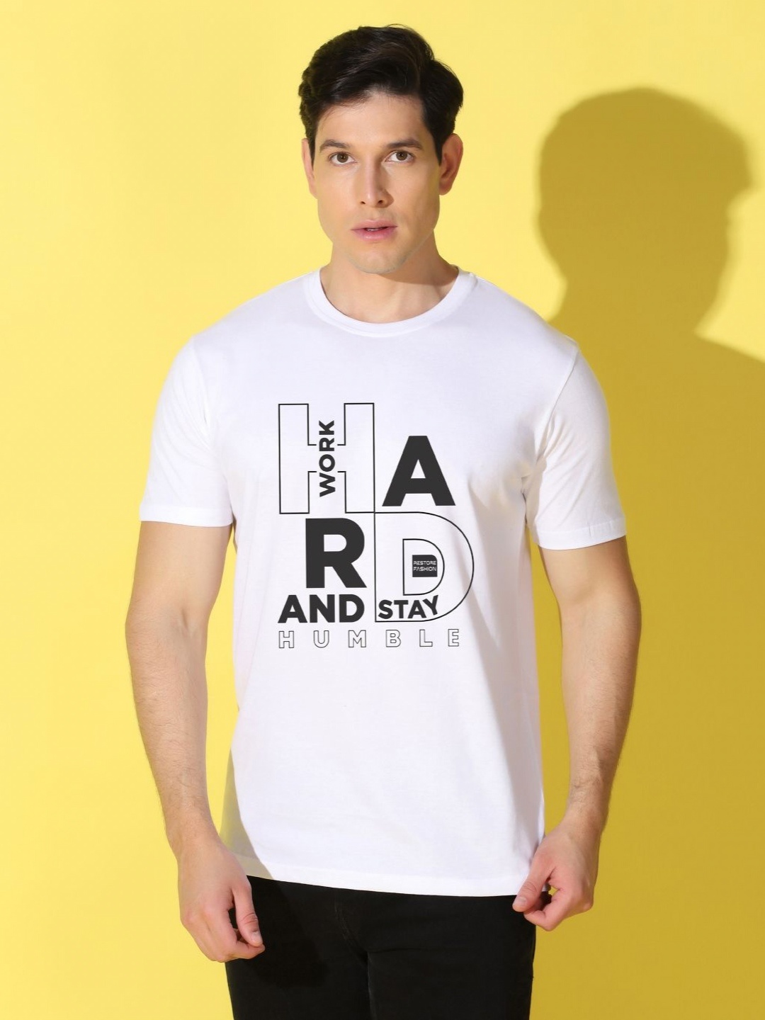 

WOOSTRO Men Typography Printed Slim Fit T-shirt, Sea green